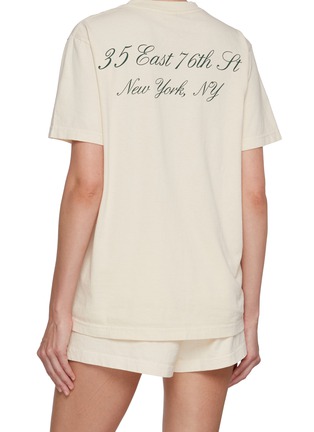 Back View - Click To Enlarge - SPORTY & RICH - X The Carlyle Cotton Souvenir T-Shirt