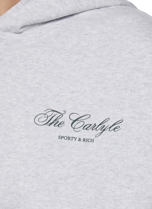  - SPORTY & RICH - The Carlyle Script Cropped Zip Up Hoodie