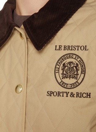  - SPORTY & RICH - Crest Seal 100th Quilted Jacket