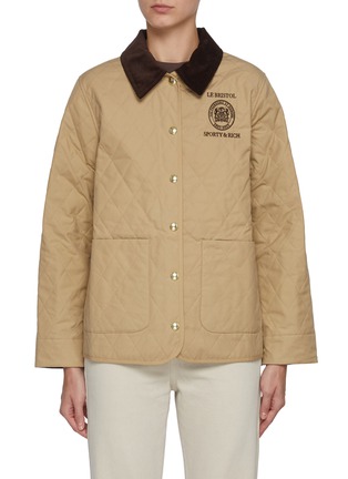 Main View - Click To Enlarge - SPORTY & RICH - Crest Seal 100th Quilted Jacket