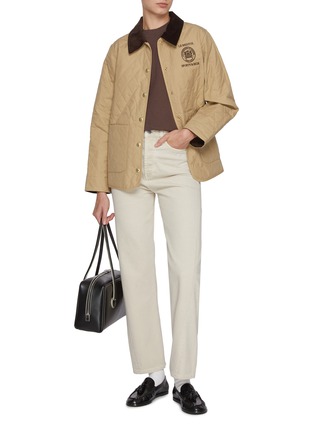 Figure View - Click To Enlarge - SPORTY & RICH - Crest Seal 100th Quilted Jacket
