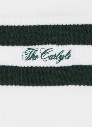 Detail View - Click To Enlarge - SPORTY & RICH - The Carlyle Script Socks