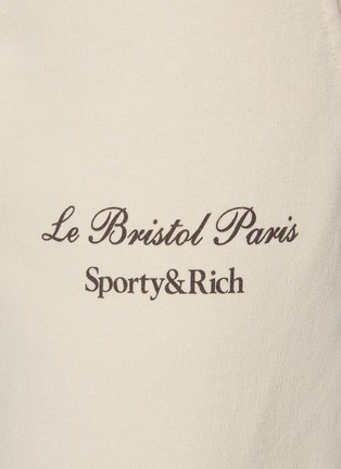  - SPORTY & RICH - X Le Bristol Paris Faubourg Cotton Sweatpants