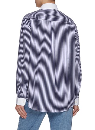Back View - Click To Enlarge - SPORTY & RICH - Bristol Crest 100th Oversized Shirt