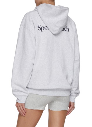 Back View - Click To Enlarge - SPORTY & RICH - Yankees Serif Zip Up Hoodie