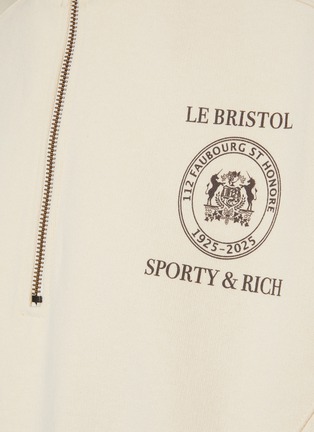  - SPORTY & RICH - Crest Seal Faubourg Quarter Zip Sweatshirt