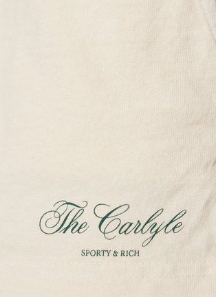  - SPORTY & RICH - X The Carlyle Script Cotton Disco Short