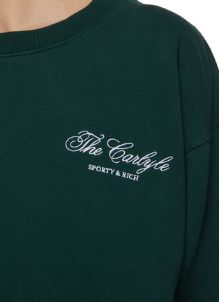  - SPORTY & RICH - The Carlyle Script Embroidered Sweatshirt
