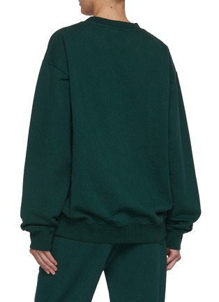 Back View - Click To Enlarge - SPORTY & RICH - The Carlyle Script Embroidered Sweatshirt