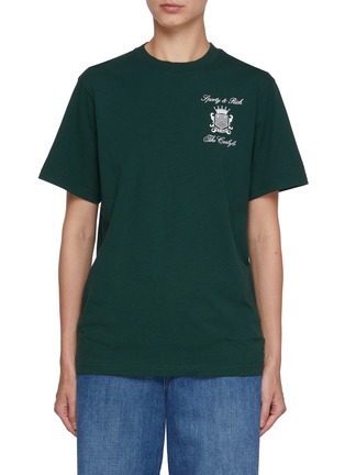 Main View - Click To Enlarge - SPORTY & RICH - X The Carlyle Crest Cotton T-Shirt