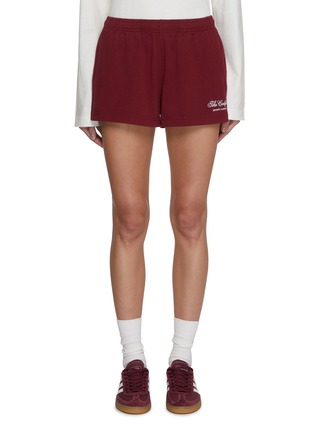 Main View - Click To Enlarge - SPORTY & RICH - The Carlyle Script Disco Shorts