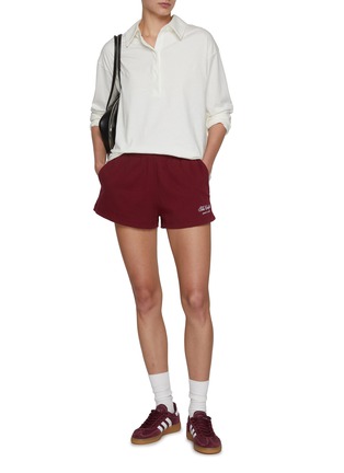 Figure View - Click To Enlarge - SPORTY & RICH - The Carlyle Script Disco Shorts