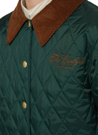  - SPORTY & RICH - The Carlyle Script Quilted Jacket