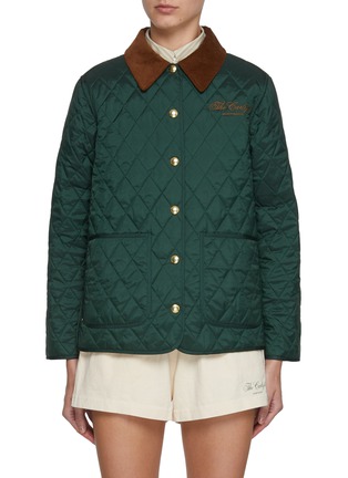 Main View - Click To Enlarge - SPORTY & RICH - The Carlyle Script Quilted Jacket
