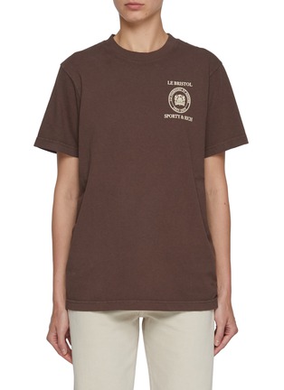 Main View - Click To Enlarge - SPORTY & RICH - Crest Seal 100th T-shirt
