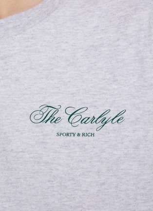  - SPORTY & RICH - X The Carlyle Cotton Souvenir T-Shirt