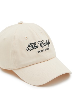 Detail View - Click To Enlarge - SPORTY & RICH - X The Carlyle Embroidered Cotton Twill Hat