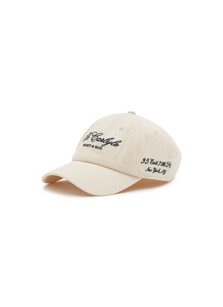 Main View - Click To Enlarge - SPORTY & RICH - X The Carlyle Embroidered Cotton Twill Hat