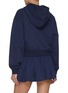 Back View - Click To Enlarge - SPORTY & RICH - Bristol Crest 100th Cropped Zip Up Hoodie