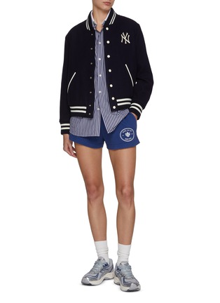Figure View - Click To Enlarge - SPORTY & RICH - Yankees Serif Varsity Jacket
