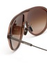 Detail View - Click To Enlarge - MONCLER EYEWEAR - Glyde Acetate Pilot Sunglasses