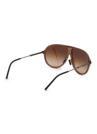 Figure View - Click To Enlarge - MONCLER EYEWEAR - Glyde Acetate Pilot Sunglasses