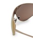 Detail View - Click To Enlarge - MONCLER EYEWEAR - Sport Titanium Pilot Sunglasses
