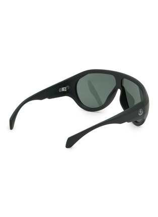 Figure View - Click To Enlarge - MONCLER EYEWEAR - Sport Injected Frame Pilot Sunglasses