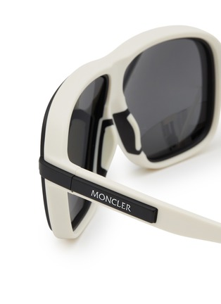 Detail View - Click To Enlarge - MONCLER EYEWEAR - Sport Injected Frame Square Sunglasses