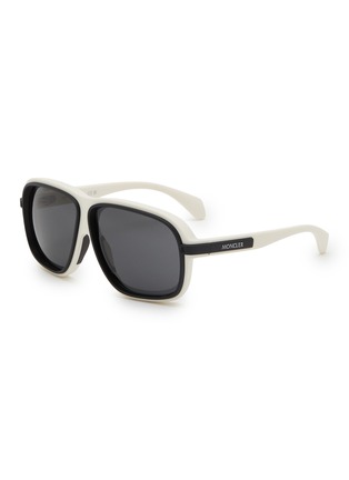 Main View - Click To Enlarge - MONCLER EYEWEAR - Sport Injected Frame Square Sunglasses