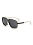 Main View - Click To Enlarge - MONCLER EYEWEAR - Sport Injected Frame Square Sunglasses