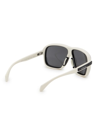 Figure View - Click To Enlarge - MONCLER EYEWEAR - Sport Injected Frame Square Sunglasses