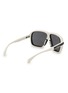 Figure View - Click To Enlarge - MONCLER EYEWEAR - Sport Injected Frame Square Sunglasses
