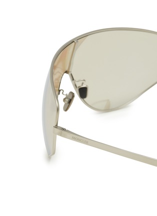 Detail View - Click To Enlarge - MONCLER - Pilot Titanium Sport Sunglasses