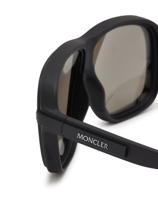 Detail View - Click To Enlarge - MONCLER EYEWEAR - Sport Injected Frame Square Sunglasses