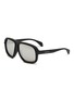 Main View - Click To Enlarge - MONCLER EYEWEAR - Sport Injected Frame Square Sunglasses