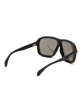 Figure View - Click To Enlarge - MONCLER EYEWEAR - Sport Injected Frame Square Sunglasses