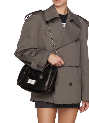 Figure View - Click To Enlarge - MAISON MARGIELA - Medium Glam Slam Leather Flap Bag