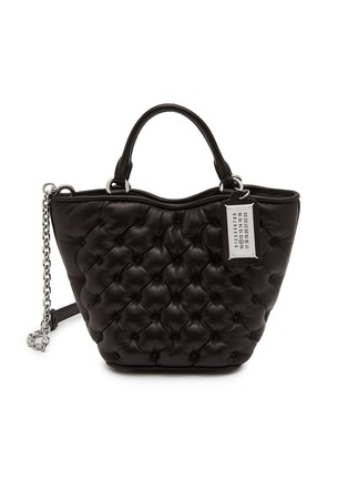 Main View - Click To Enlarge - MAISON MARGIELA - Mini Glam Slam Embroidery Leather Tote Bag