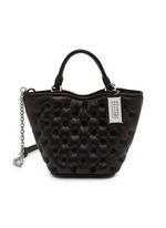 バッグ Maison Margiela cow hide leather totebag Margiela MM6 black oversized bento bag in distressed leather