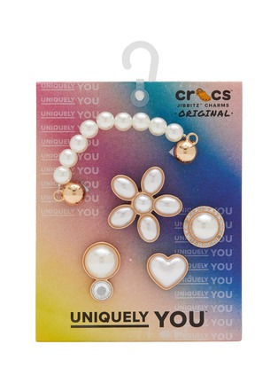 Main View - Click To Enlarge - CROCS - Dainty Faux Pearl Jewelry Jibbitz Charm — Set Of 5