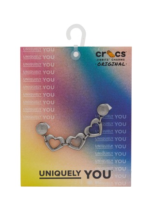 Main View - Click To Enlarge - CROCS - Triple Heart Chain Jibbitz Charm