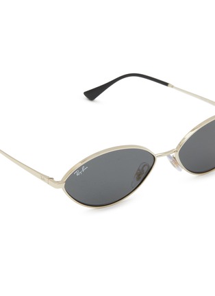 Detail View - Click To Enlarge - RAY-BAN - Metal Oval Unisex Sunglasses