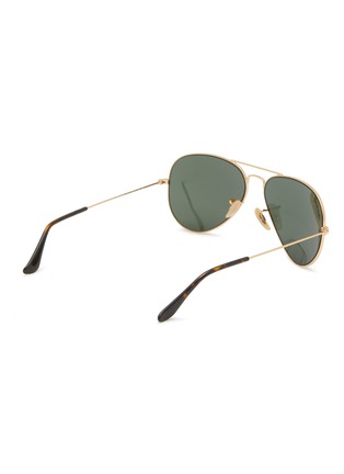 Figure View - Click To Enlarge - RAY-BAN - Metal Aviator Unisex Sunglasses