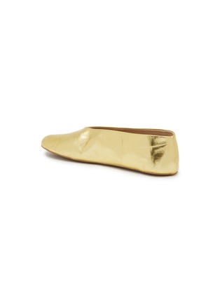 Detail View - Click To Enlarge - THE ROW - Stella Laminated Leather Ballerina Flats