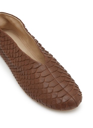Detail View - Click To Enlarge - THE ROW - Stella Python Ballerina Slippers