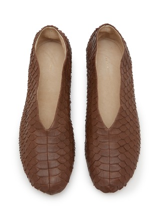 Figure View - Click To Enlarge - THE ROW - Stella Python Ballerina Slippers