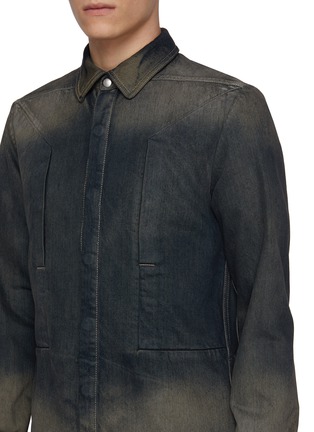  - RICK OWENS  - Fogpocket Degrade Denim Outer Shirt