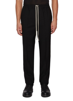 Main View - Click To Enlarge - RICK OWENS  - Drawstring Slim Wool Pants