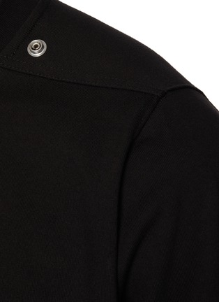  - RICK OWENS  - Studded Jumbo Cotton T-Shirt